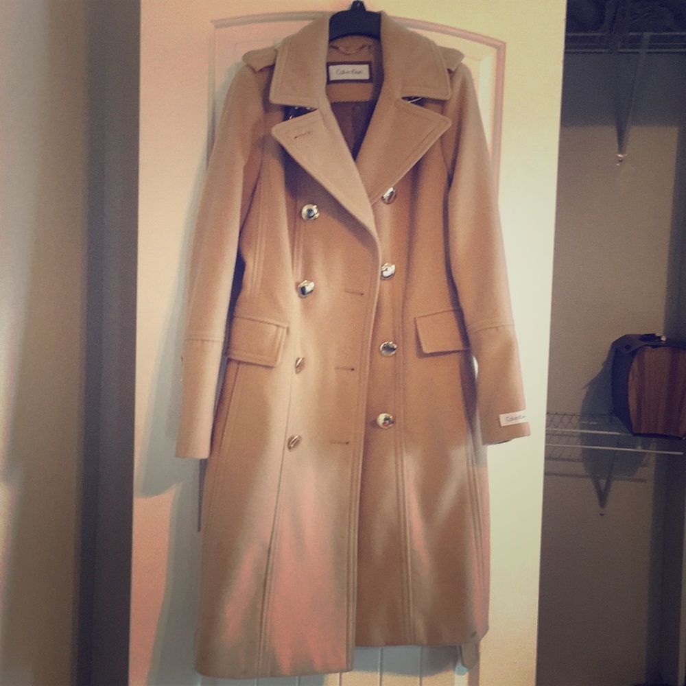 Calvin Klein Camel Coat